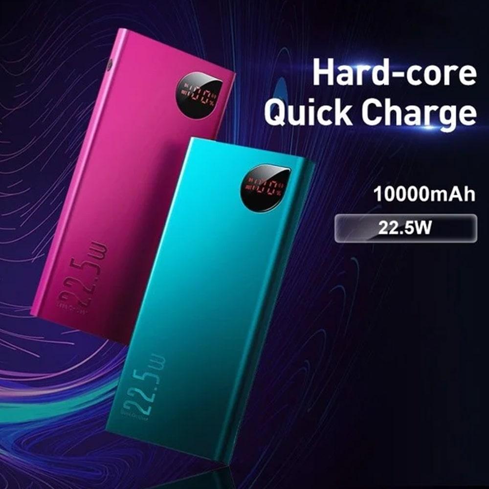 Pin Sạc Dự Phòng BASEUS Sạc Nhanh 22.5W 10.000mAh Mong Gọn, Có Màn Hình Hiển Thị Dung Lượng Pin (Adaman Metal Series)