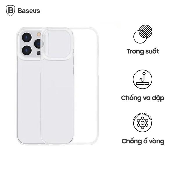 Ốp lưng trong suốt Baseus Simple Case cho iPhone 13 Pro