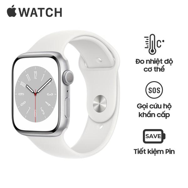 Apple Watch Series 8 41mm GPS Viền Nhôm Cũ 99%