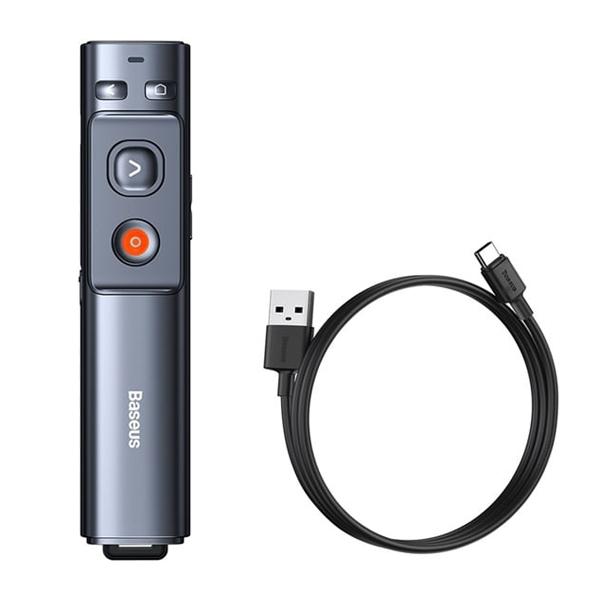 Bút Laser Trình Chiếu BASEUS Orange Dot Wireless Presenter Red Laser (Kèm cáp sạc)