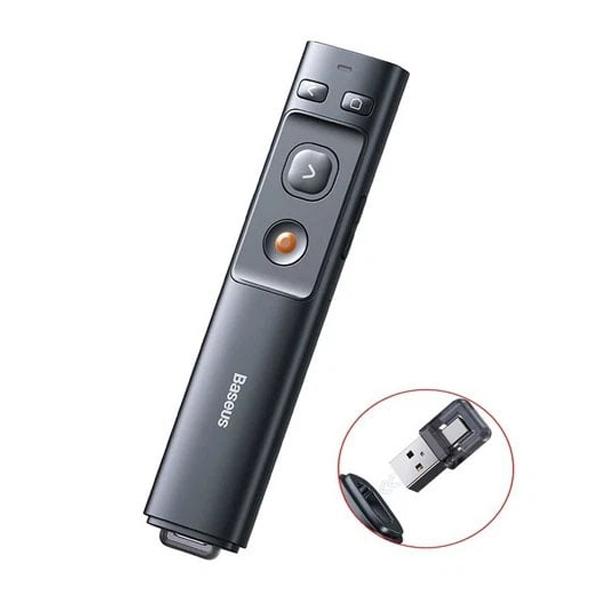 Bút Laser Trình Chiếu BASEUS Orange Dot Wireless Presenter Red Laser (Kèm cáp sạc)