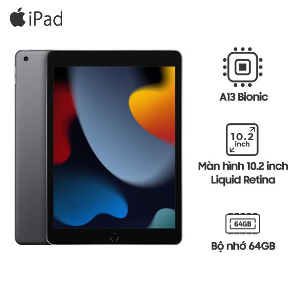 iPad Gen 9 10.2 inch Wifi Cellular 64GB | Chính Hãng Apple Việt Nam