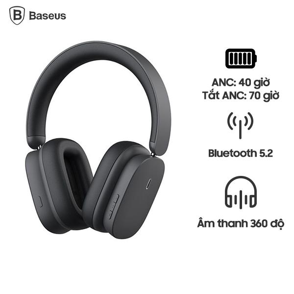 Tai nghe chụp tai bluetooth Baseus Bowie H1