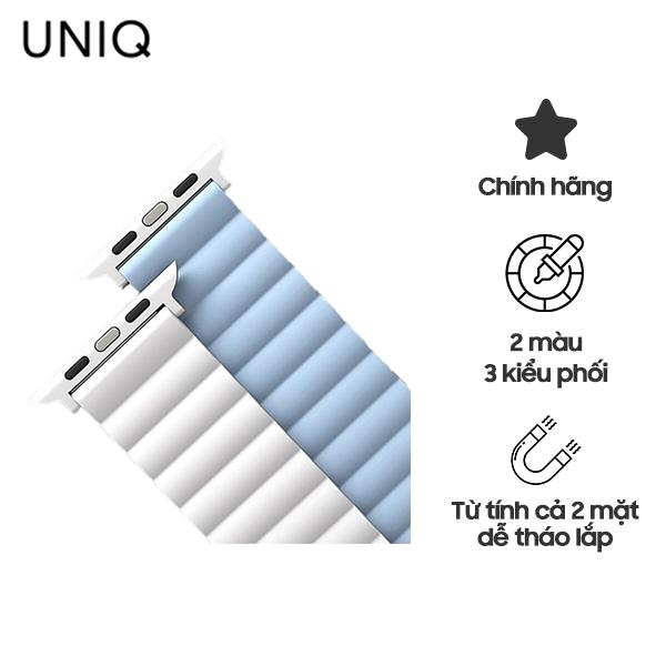 Dây Đeo UNIQ Revix Reversible Magnetic Silicone Strap (38/40/41mm) Chính Hãng