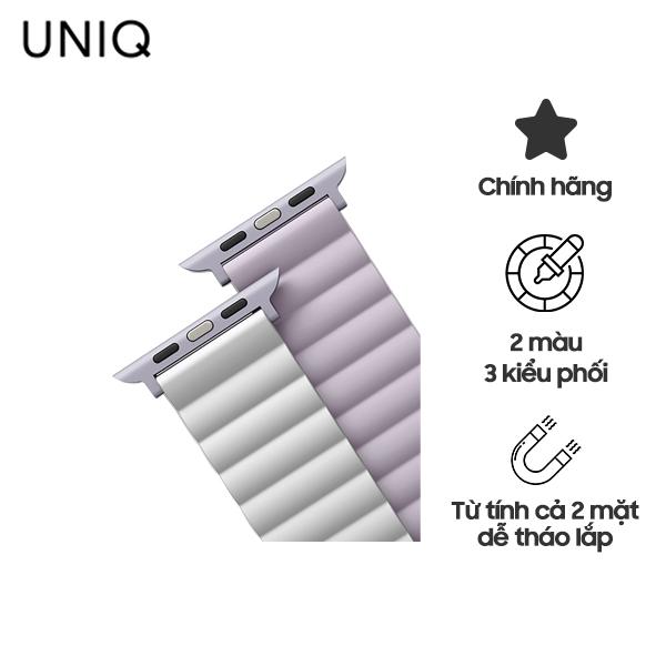 Dây Đeo UNIQ Revix Reversible Magnetic Silicone Strap (38/40/41mm) Chính Hãng