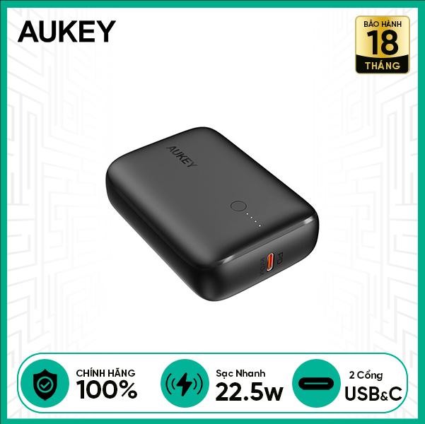 Pin Dự Phòng AUKEY Siêu Nhỏ Sạc Nhanh 22.5W 10.000mAh PB-N83S