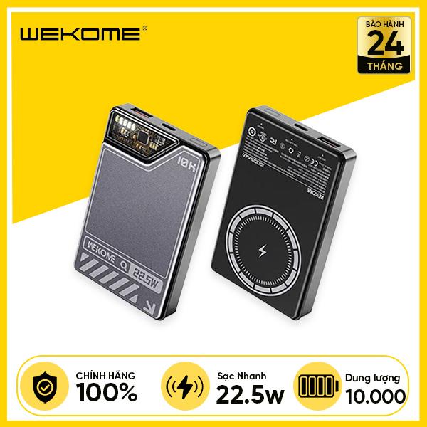 Pin Sạc Dự Phòng Không Dây WEKOME WP-11 10.000mAh Sạc Nhanh 22.5W/15W Thiết Kế Nhỏ Gọn - Dễ Dàng Mang Theo