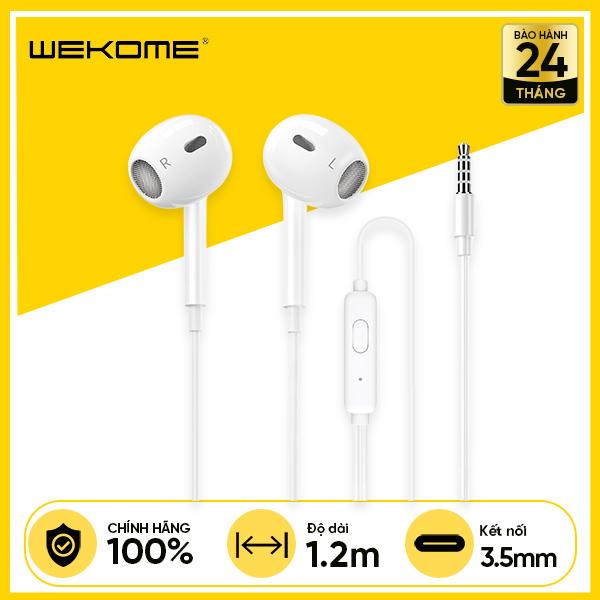 Tai Nghe Có Dây Jack 3.5mm WEKOME YA12 Hi-Fi Micro Và Phím Điều Chỉnh Âm Lượng