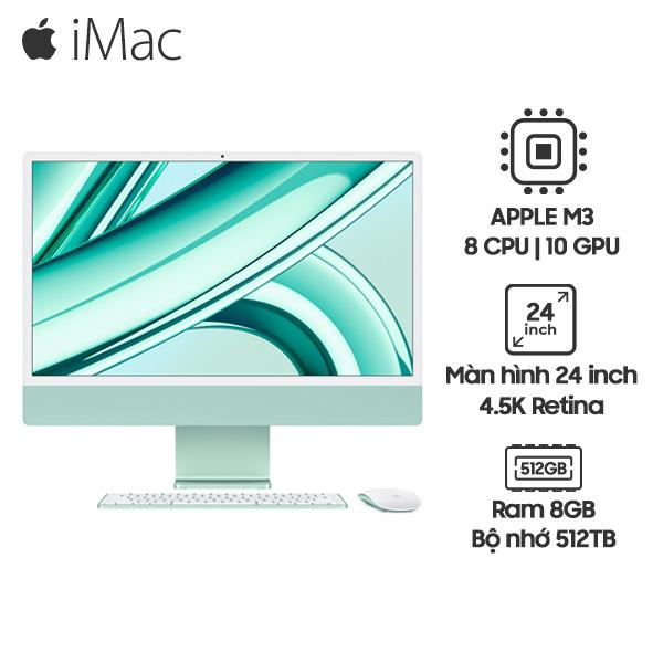 iMac M3 24 Inch Retina 4.5K (8GB/512GB) | Chính Hãng Apple Việt Nam