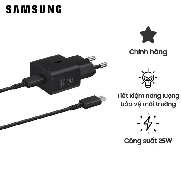 Bộ Sạc Nhanh Chính Hãng SAMSUNG 45W PD Power Adapter Đen (EP-T4510XBEGWW)