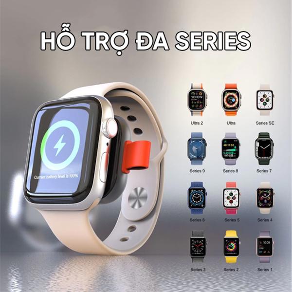 Đế Sạc Apple Watch LITO LC03 Input Lightning, Thiết Kế Hình Móc Khóa Tiện Lợi
