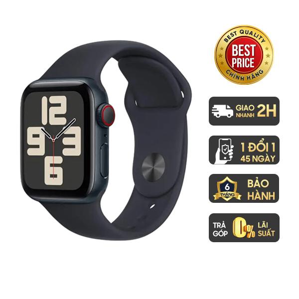 Apple Watch SE 2024 40mm LTE Viền Nhôm Dây Cao Su Chính Hãng VN/A
