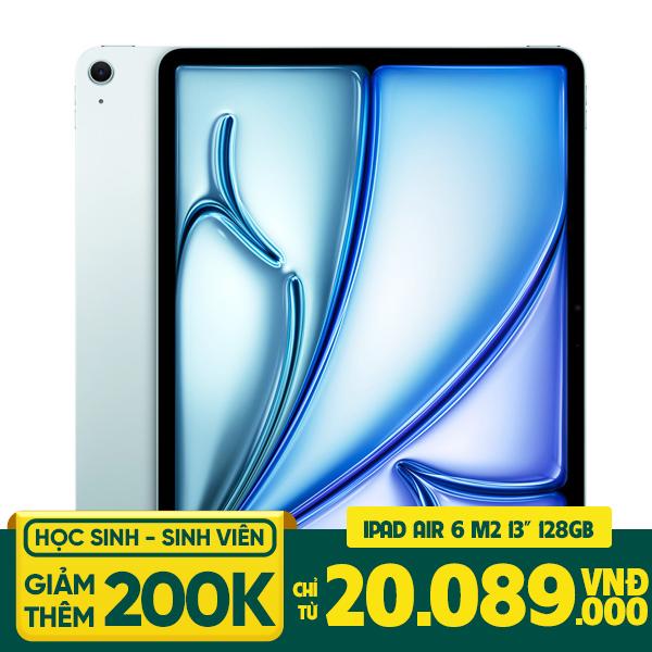 iPad Air 6 M2 13 inch 2024 Wifi 128GB | Chính Hãng Apple Việt Nam