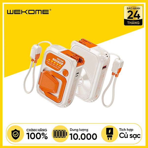 Pin Sạc Dự Phòng WEKOME Armour Series WP-89 10.000mAh 22.5W, Sạc Magsafe Kiêm Củ Sạc, Kèm Dây Sạc Type-C To Lightning