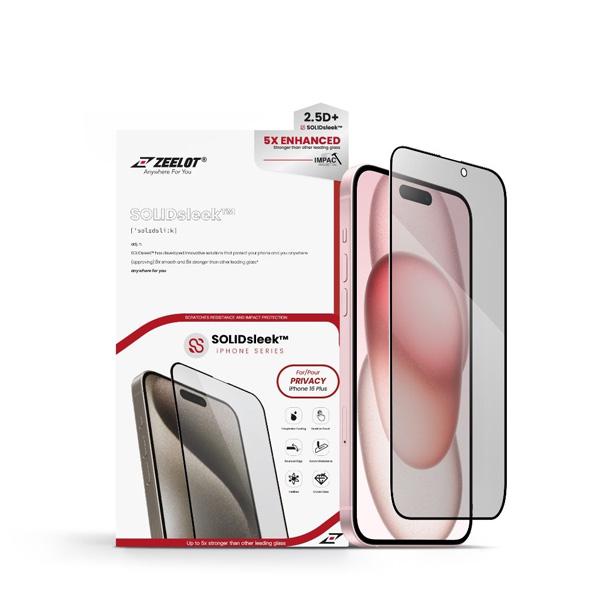 Miếng Dán Cường Lực Chống Nhìn Trộm Solidsleek Zeelot cho iPhone 16 Series