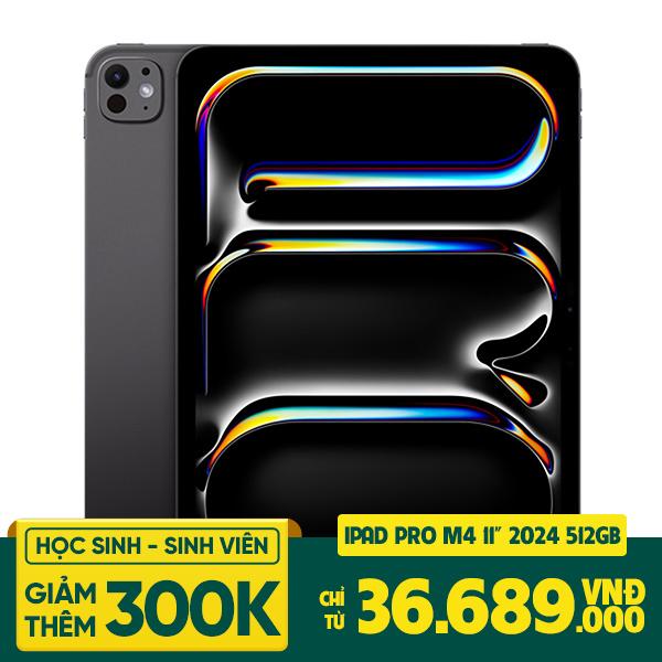 iPad Pro M4 11 inch 2024 Wifi 5G 512GB | Chính Hãng Apple Việt Nam