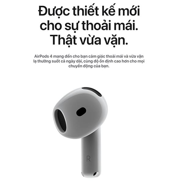 Tai nghe Apple AirPods 4 (Chống ồn) Chính Hãng VN/A copy 23