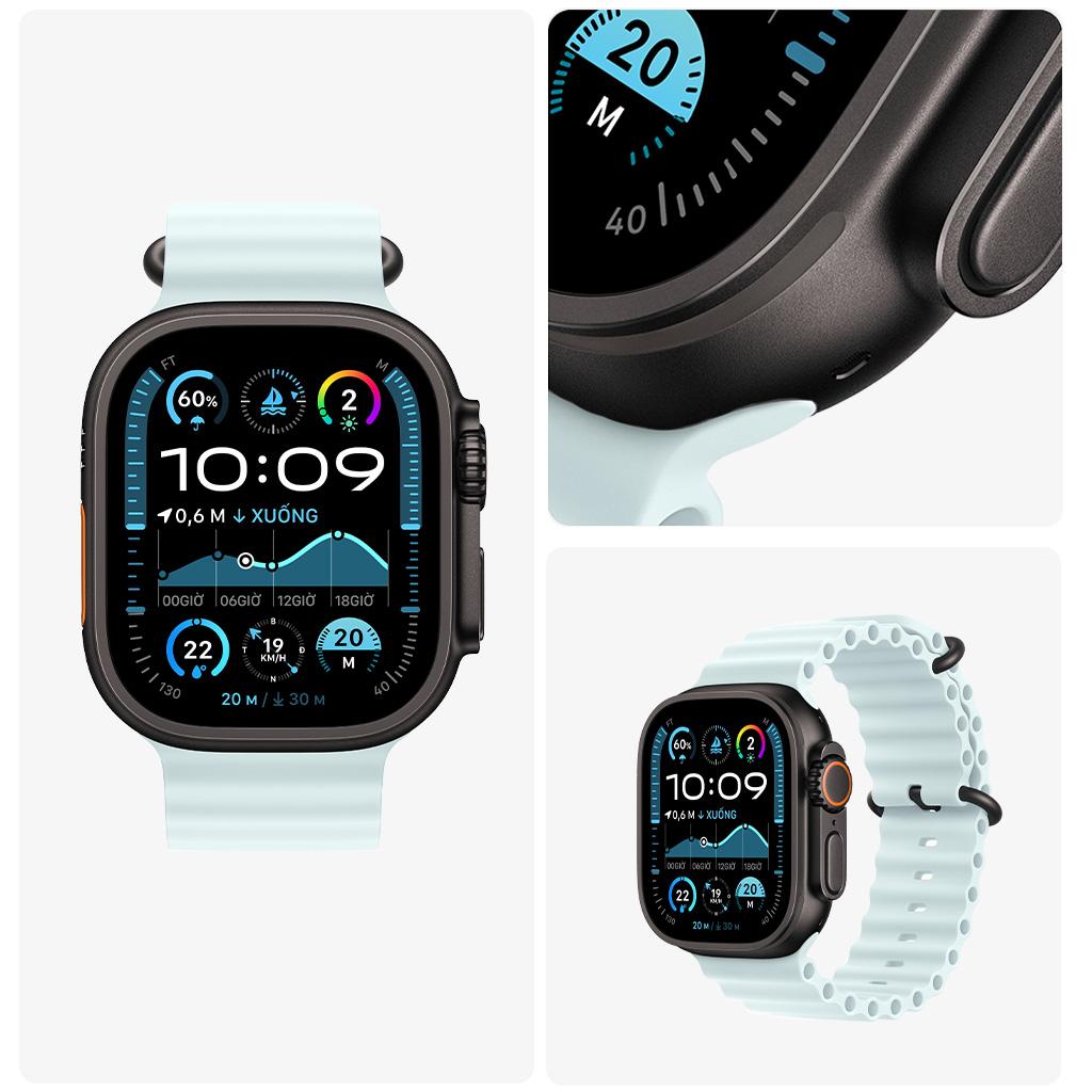 Apple Watch Ultra 2 49mm GPS + Cellular Viền Titanium Đen Chính Hãng VN/A