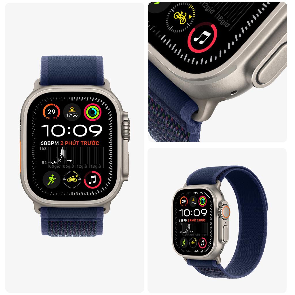 Apple Watch Ultra 2 49mm GPS + Cellular Viền Titanium Tự Nhiên Dây Trail Chính Hãng Apple Việt Nam