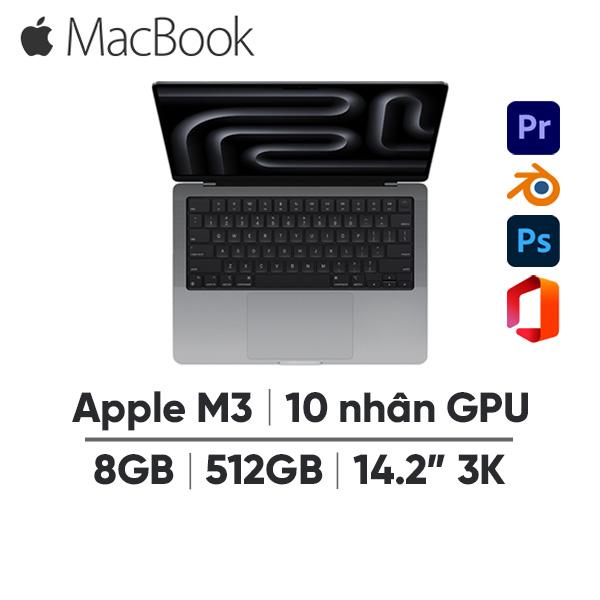 MacBook Pro M3 14 Inch (8GB/512GB) Likenew - Fullbox