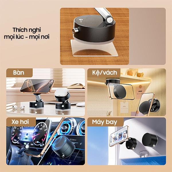 Giá Đỡ Điện Thoại LITO LT-W03 Magnetic Suction Chính Hãng