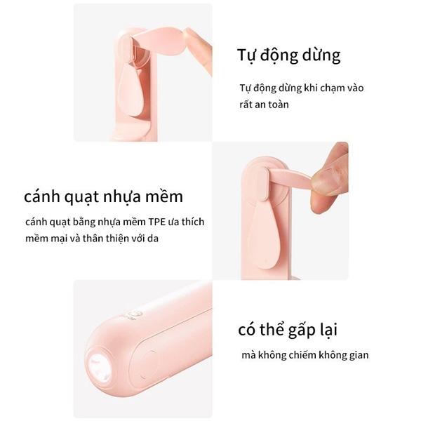 Quạt cầm tay mini 3 in 1 Jisulife F8X 4500mAh Chính Hãng