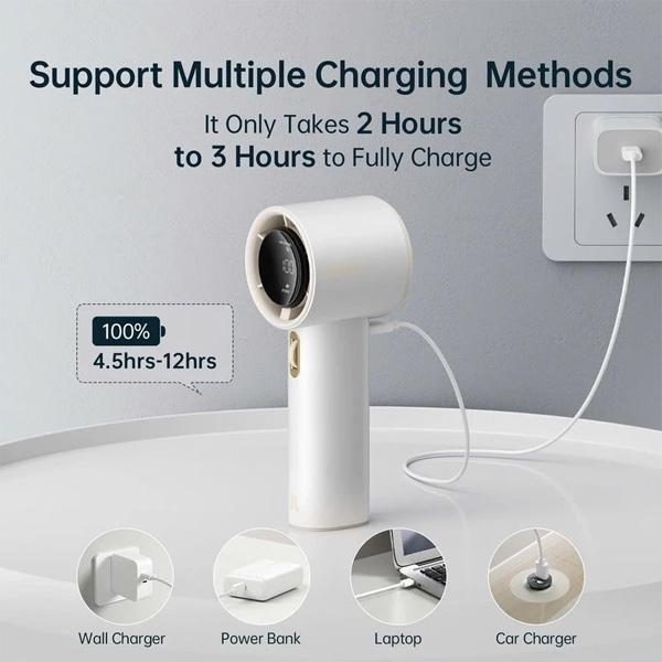 Quạt cầm tay cao cấp Jisulife Pro1 FA53 3600mAh Chính Hãng