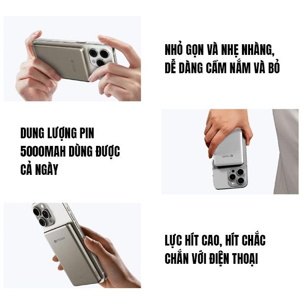 Pin Sạc Dự Phòng Mazer MagAir16 10000mAh 15W Chính Hãng