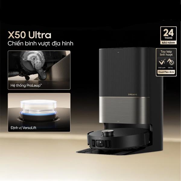 Robot hút bụi lau nhà tự động làm sạch Dreame X50 Ultra Likenew Fullbox