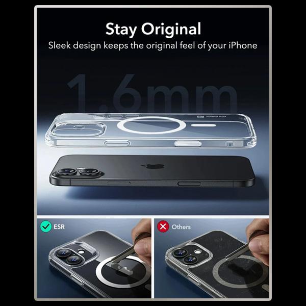 Ốp Lưng ESR Classic Hybrid HaloLock iPhone 16 Series Chính Hãng