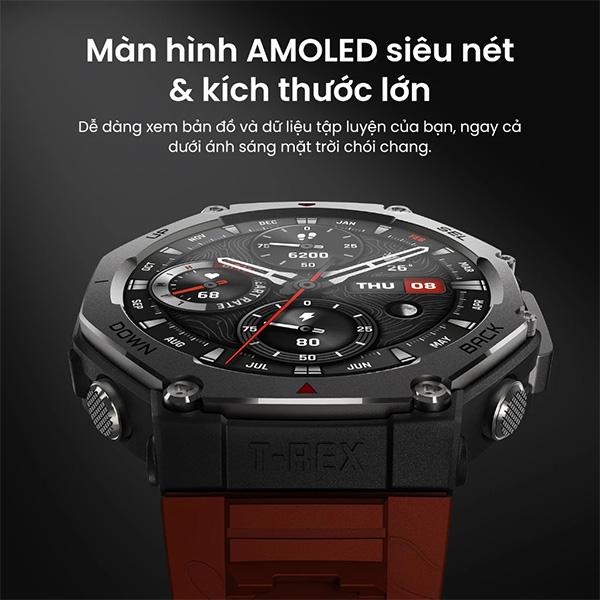 Đồng Hồ Thông Minh Amazfit T-Rex 3 47.1mm Chính Hãng
