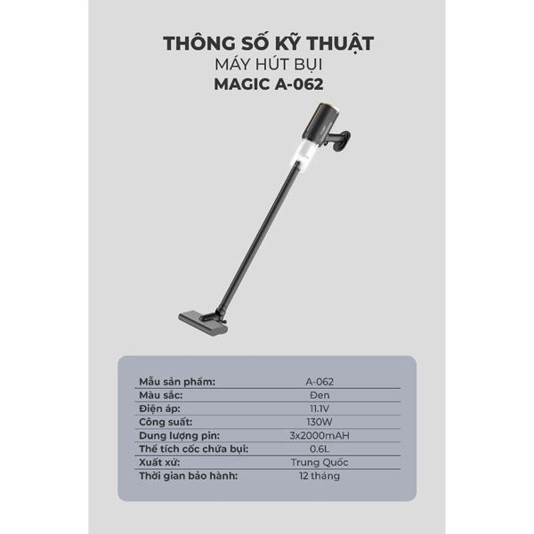 Máy Hút Bụi Không Dây MAGIC A-062 Chính Hãng