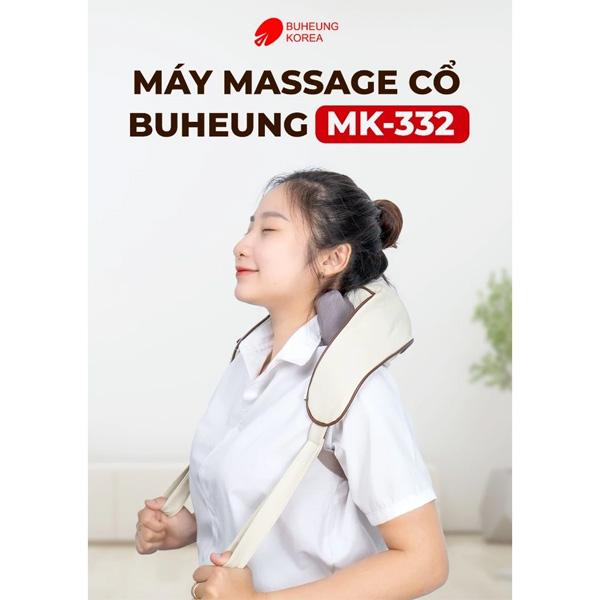 Máy Massage Cổ Vai Gáy BUHEUNG MK-332 Chính Hãng