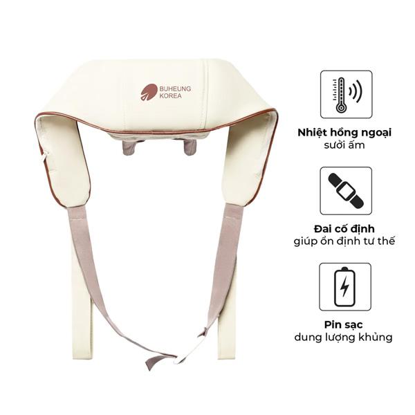 Máy Massage Cổ Vai Gáy BUHEUNG MK-332 Chính Hãng