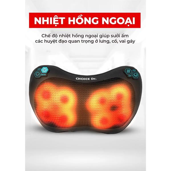 Gối Massage BUHEUNG Choice.Dr DC-022 40W Nhiệt Hồng Ngoại 3 chế độ Chính Hãng