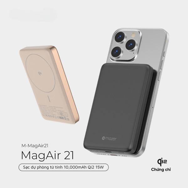 Pin Sạc Dự Phòng Mazer MagAir21 10000mAh 15W Chính Hãng