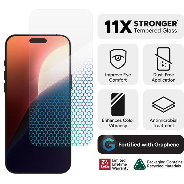 Miếng dán màn hình ZAGG InvisibleShield XTR4 iPhone, chất liệu Graphene siêu cứng