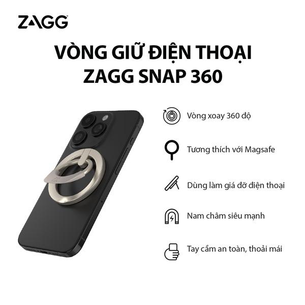 Vòng Giữ Điện Thoại Zagg Snap 360 Chính Hãng
