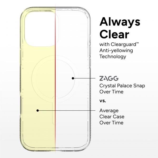 Ốp Lưng ZAGG Crystal Palace Snap Trong Suốt iPhone 16 Series Chính Hãng