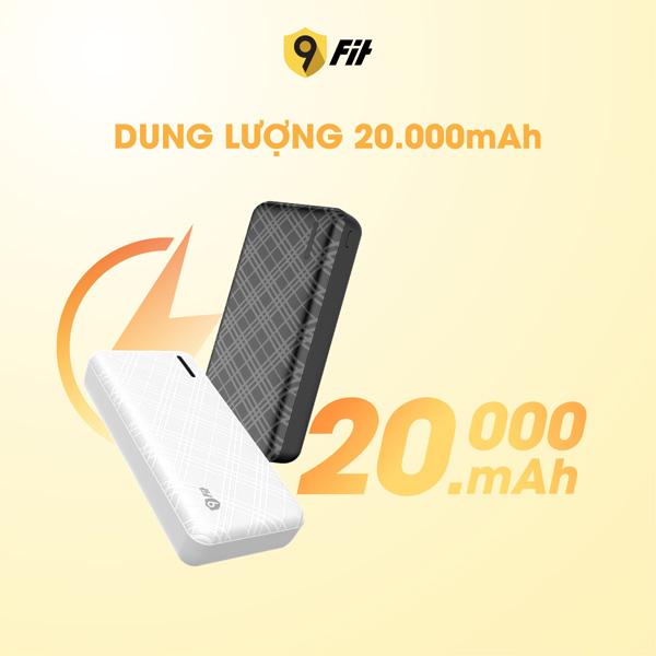 Pin Sạc Dự Phòng 9Fit Lite 20.000mAh 12W Chính Hãng