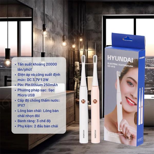 Đầu Bàn Chải Điện Hyundai OC012BWH Chính Hãng