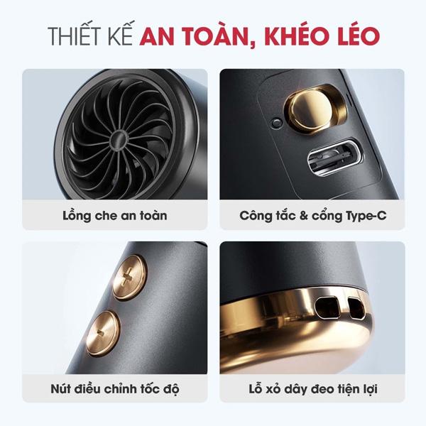 Quạt Sạc Mini Cầm Tay MAGIC A-009 3000mAh Chính Hãng