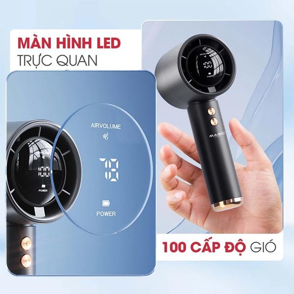Quạt Sạc Mini Cầm Tay MAGIC A-009 3000mAh Chính Hãng