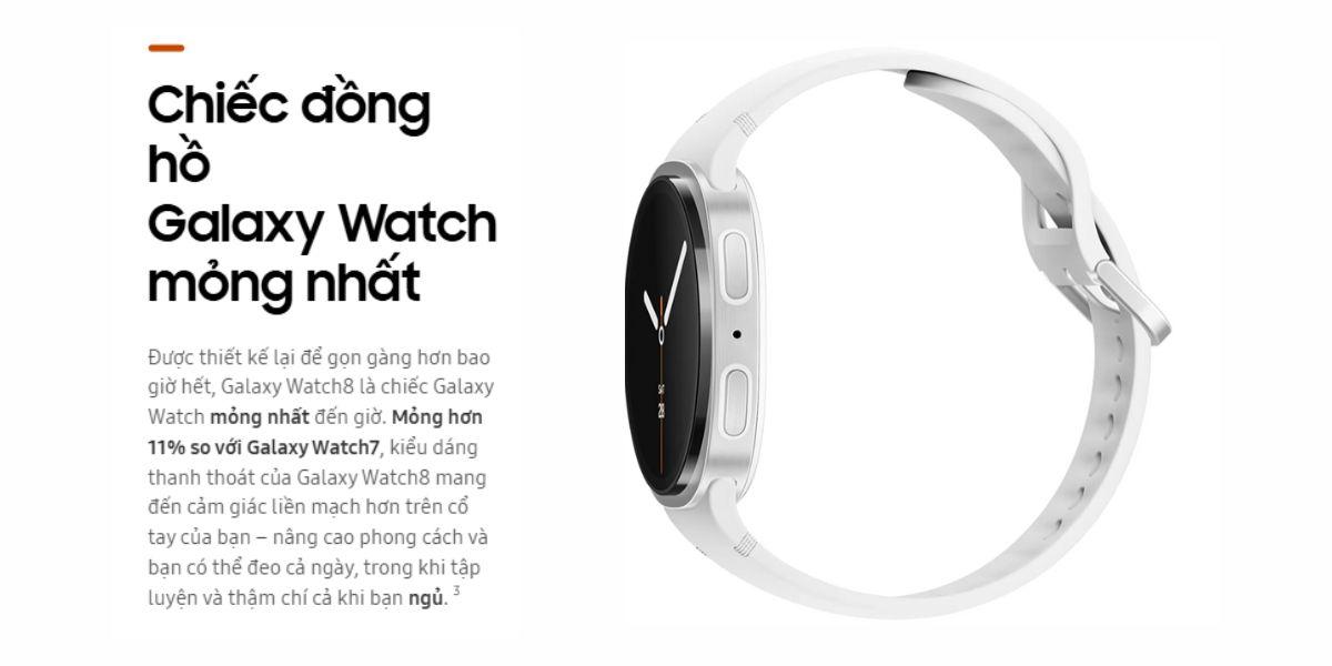 Samsung Galaxy Watch 8 BT 44mm Chính Hãng - BHĐT