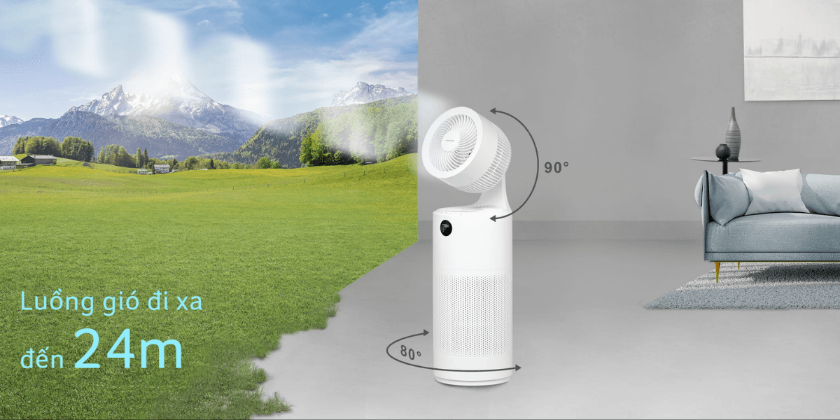 Máy Lọc Không Khí Kết Hợp Quạt Đối Lưu 2in1 Acerpure Cool C2-UVC