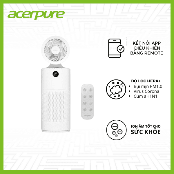 Máy Lọc Không Khí Kết Hợp Quạt Đối Lưu 2in1 Acerpure Cool C2-UVC