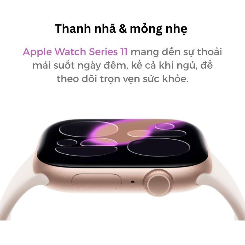 Apple Watch Series 11 42mm GPS Viền Nhôm Dây Cao Su Chính Hãng Apple Việt Nam