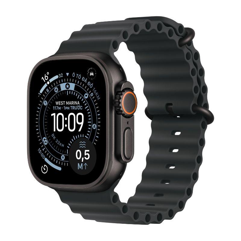 Apple Watch Ultra 3 49mm GPS + Cellular Viền Titanium Đen - Dây Ocean Chính Hãng Apple Việt Nam