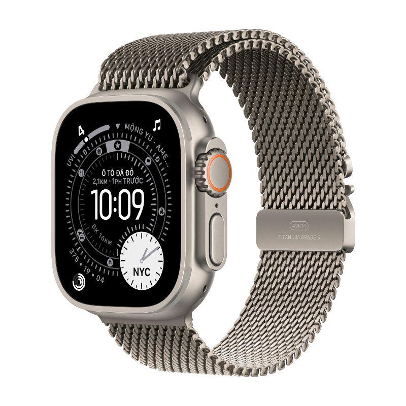Apple Watch Ultra 3 49mm GPS + Cellular Viền Titanium Tự Nhiên - Dây Thép Chính Hãng Apple Việt Nam