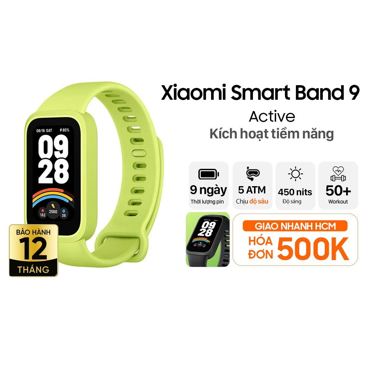 Vòng đeo tay thông minh Xiaomi Smart Band 9 Active Chính Hãng